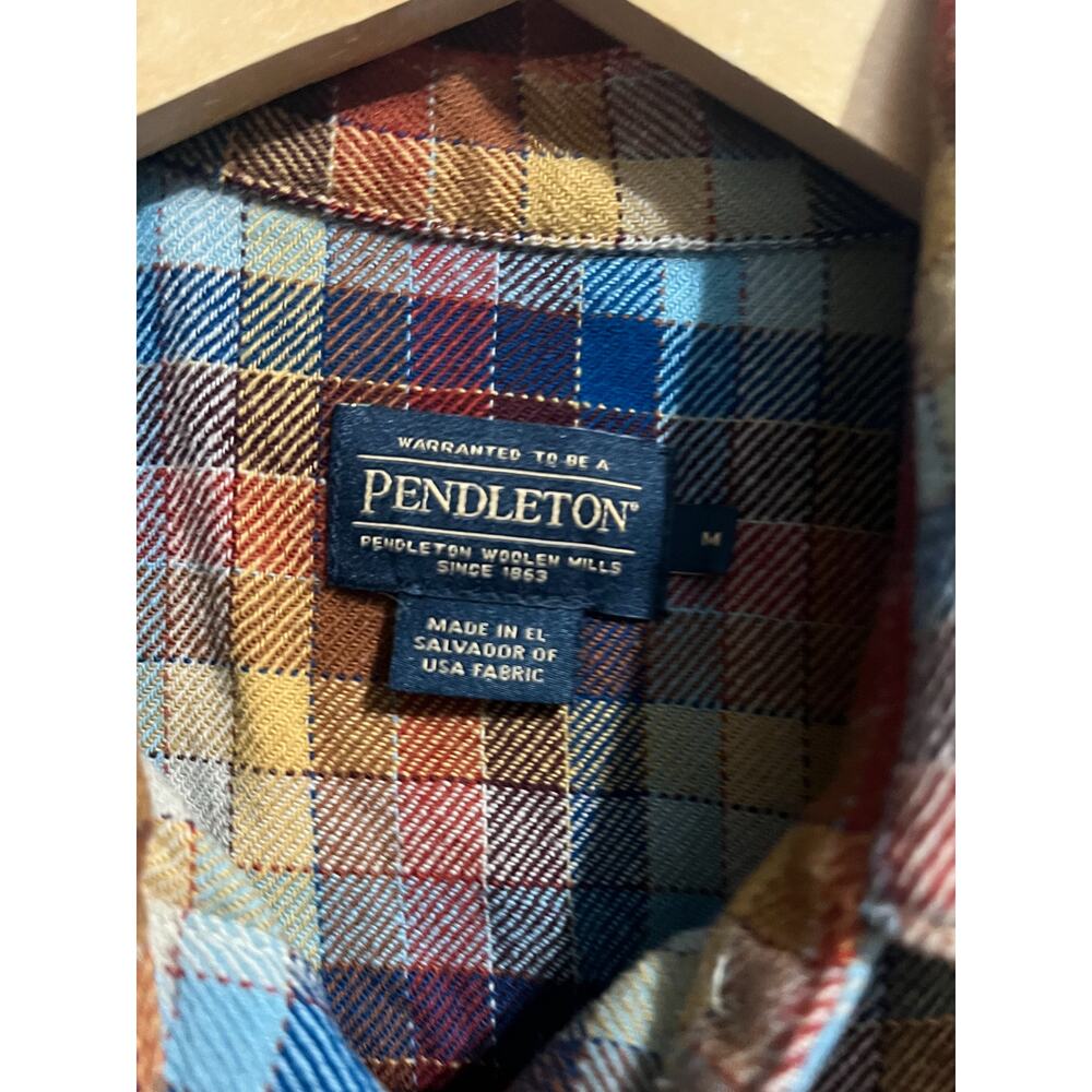 Pendleton Shirt Womens Medium Button Down Checker… - image 3